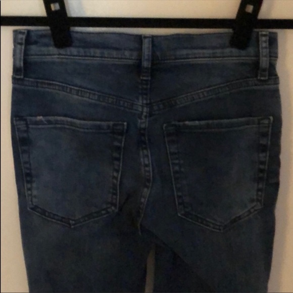 Free People High Rise Busted Knee Jeans - Picture 3 of 6